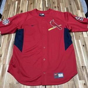 Vintage Albert Pujols Jersey Mens XL Red Nike MLB Baseball St Louis Cardinals